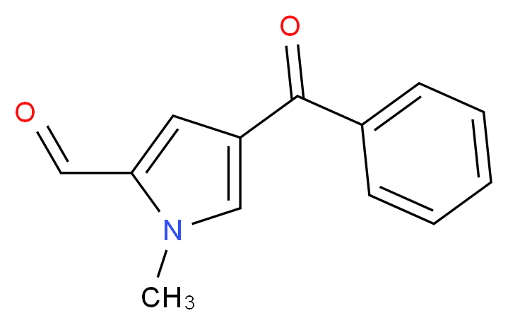 4-Benzoyl-1-methyl-1H-pyrrole-2-carbaldehyde_分子结构_CAS_128843-58-3)