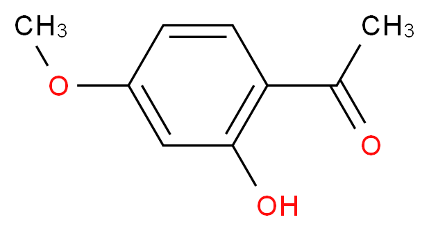 2'-羟基-4'-甲氧基苯乙酮_分子结构_CAS_552-41-0)