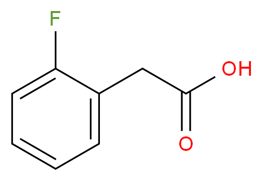 2-(2-fluorophenyl)acetic acid_分子结构_CAS_451-82-1