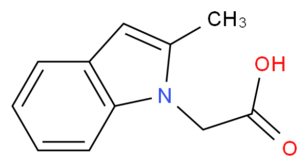 (2-Methyl-indol-1-yl)-acetic acid_分子结构_CAS_86704-55-4)