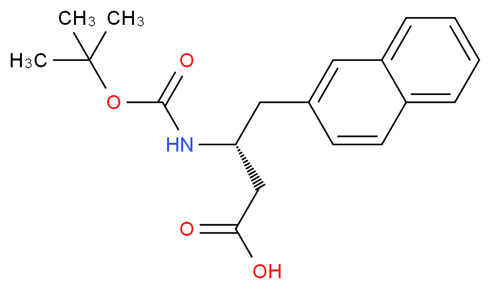 Boc-(R)-3-amino-4-(2-naphthyl)-butyric acid_分子结构_CAS_219297-10-6)