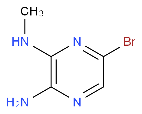 6-bromo-2-N-methylpyrazine-2,3-diamine_分子结构_CAS_55635-63-7