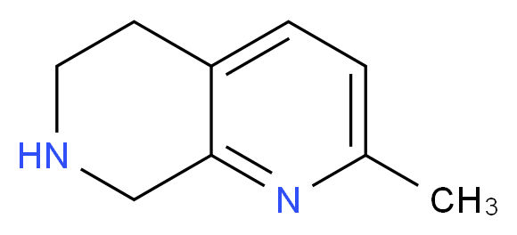 2-methyl-5,6,7,8-tetrahydro-1,7-naphthyridine_分子结构_CAS_1196146-61-8)