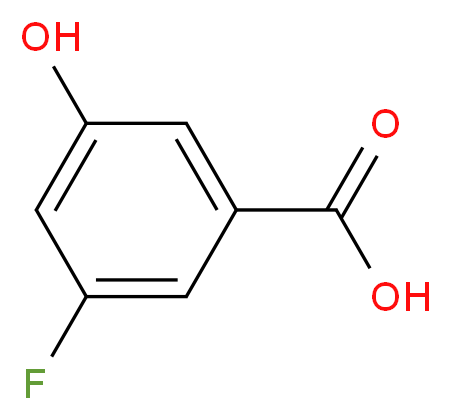 3-Fluoro-5-hydroxybenzoic acid_分子结构_CAS_860296-12-4)