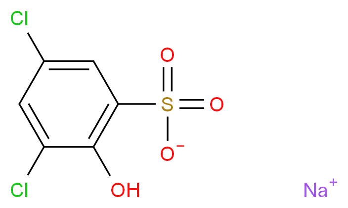 Sodium 3,5-dichloro-2-hydroxybenzenesulfonate_分子结构_CAS_54970-72-8)