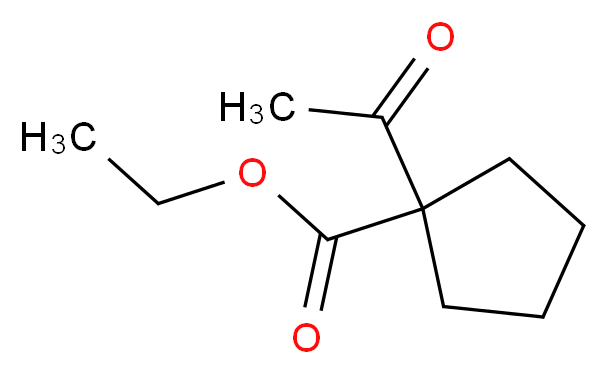 Ethyl 1-acetylcyclopentane-1-carboxylate_分子结构_CAS_28247-15-6)