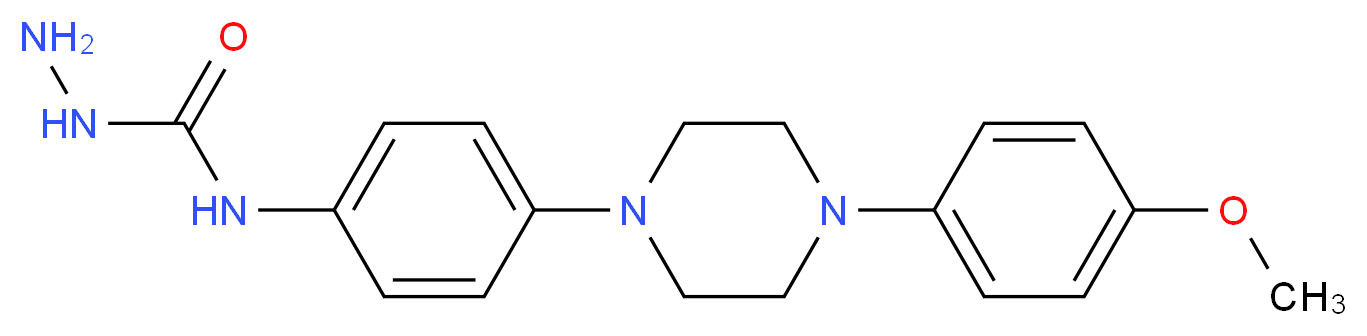3-amino-1-{4-[4-(4-methoxyphenyl)piperazin-1-yl]phenyl}urea_分子结构_CAS_74852-89-4