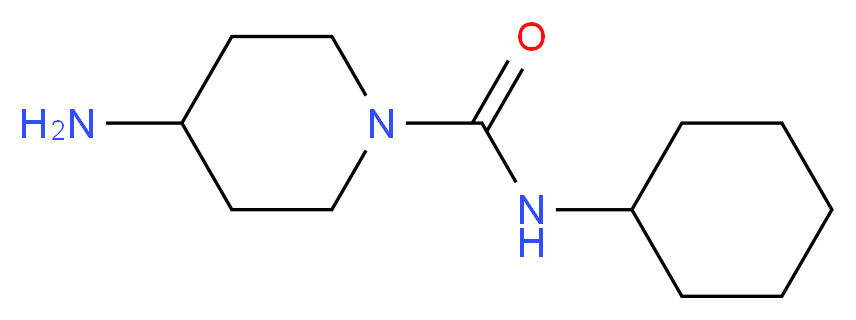 4-amino-N-cyclohexyl-1-piperidinecarboxamide_分子结构_CAS_926264-79-1)