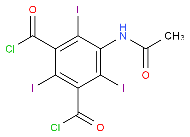 5-Acetamido-2,4,6-triiodoisophthaloyl Dichloride_分子结构_CAS_31122-75-5)