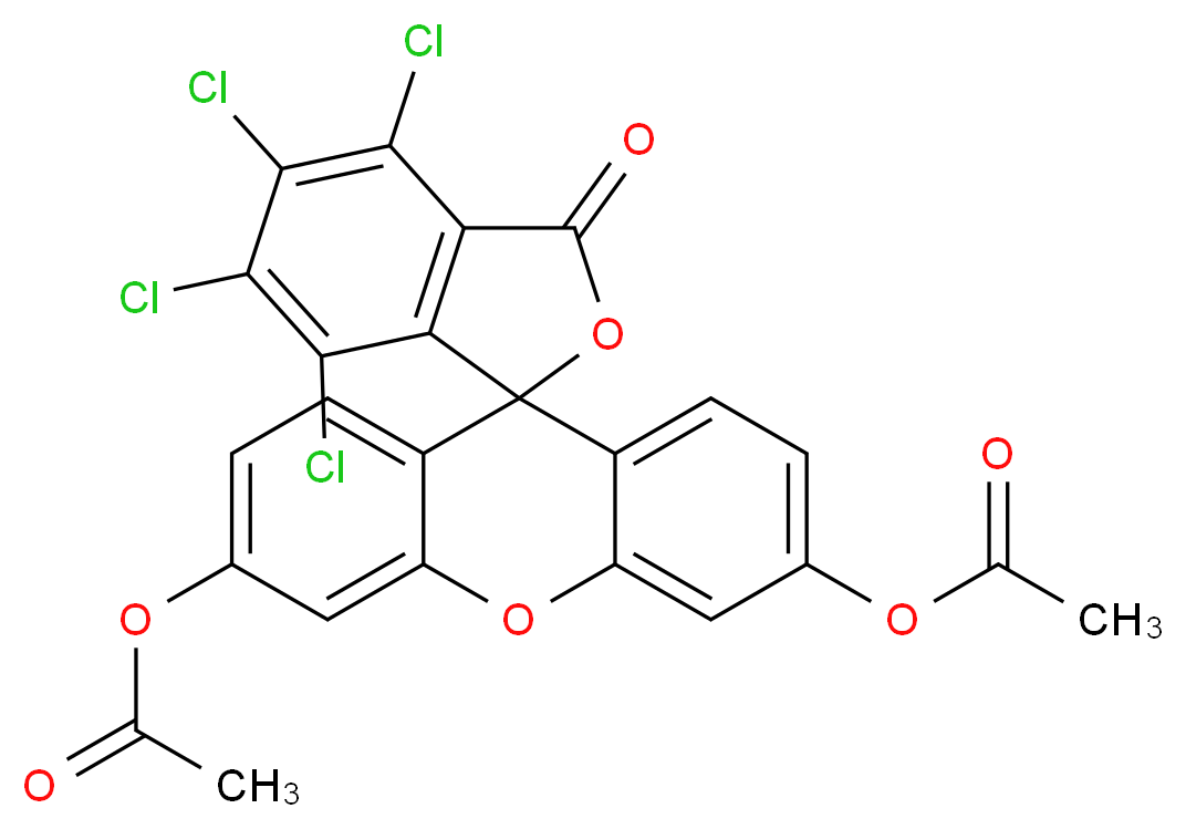 Rose Bengal diacetate_分子结构_CAS_61738-01-0)