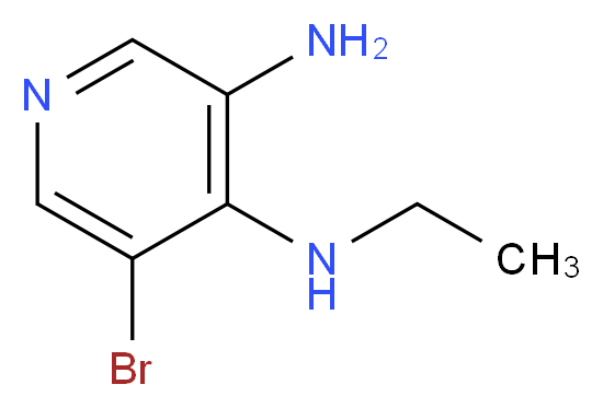 5-bromo-4-N-ethylpyridine-3,4-diamine_分子结构_CAS_607371-03-9