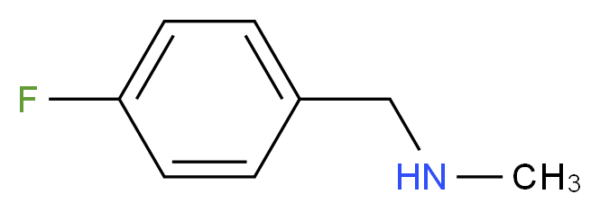 (4-Fluoro-benzyl)-methyl-amine_分子结构_CAS_405-66-3)