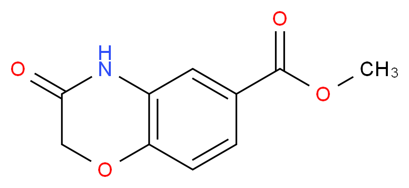 Methyl 3-oxo-3,4-dihydro-2H-1,4-benzoxazine-6-carboxylate_分子结构_CAS_202195-67-3)