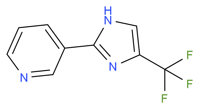 3-[4-(trifluoromethyl)-1H-imidazol-2-yl]pyridine_分子结构_CAS_33468-84-7