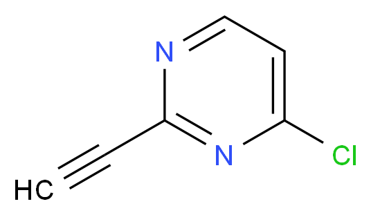 4-chloro-2-ethynylpyrimidine_分子结构_CAS_1196156-98-5)