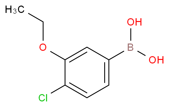 4-CHLORO-3-ETHOXYPHENYLBORONIC ACID_分子结构_CAS_900174-62-1)