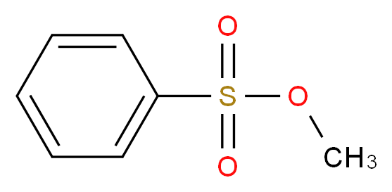 Methyl benzenesulphonate 98%_分子结构_CAS_80-18-2)