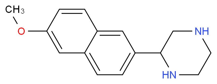 2-(6-Methoxynaphthalen-2-yl)piperazine_分子结构_CAS_914348-90-6)