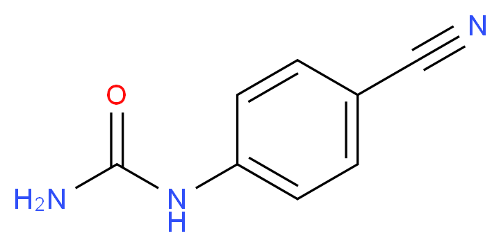 N-(4-cyanophenyl)urea_分子结构_CAS_86065-51-2)
