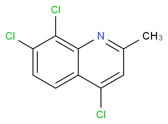 4,7,8-trichloro-2-methylquinoline_分子结构_CAS_108097-02-5