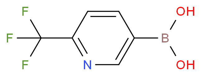 2-(Trifluoromethyl)pyridin-5-ylboronic acid_分子结构_CAS_868662-36-6)