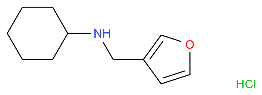 Cyclohexyl-furan-3-ylmethyl-amine hydrochloride_分子结构_CAS_435345-12-3)
