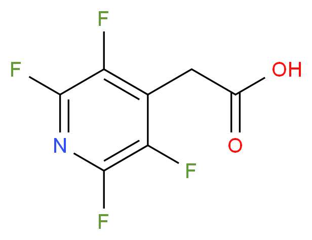 (2,3,5,6-tetrafluoro-4-pyridinyl)acetic acid_分子结构_CAS_65697-73-6)