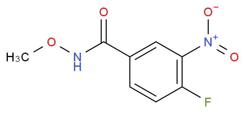 4-fluoro-N-methoxy-3-nitrobenzamide_分子结构_CAS_348165-46-8