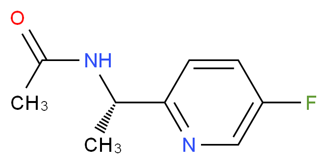(S)-N-(1-(5-Fluoropyridin-2-yl)ethyl)acetamide_分子结构_CAS_905587-17-9)