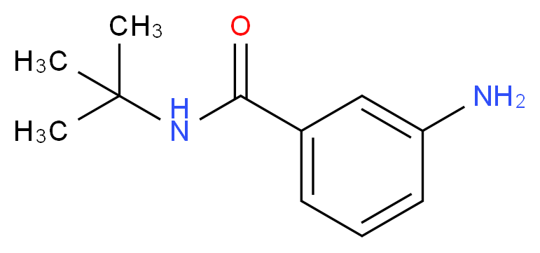 3-amino-N-tert-butylbenzamide_分子结构_CAS_)