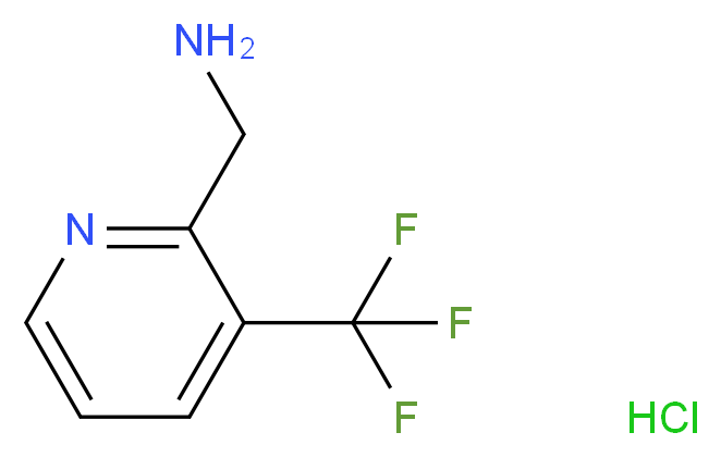 2-(Aminomethyl)-3-(trifluoromethyl)pyridine hydrochloride_分子结构_CAS_)