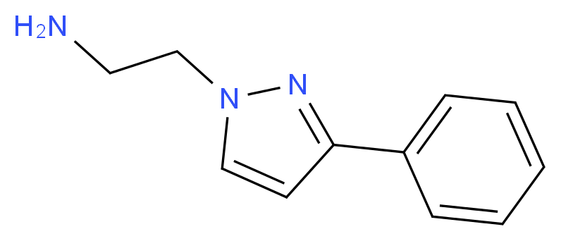 2-(3-phenyl-1H-pyrazol-1-yl)ethan-1-amine_分子结构_CAS_7728-75-8