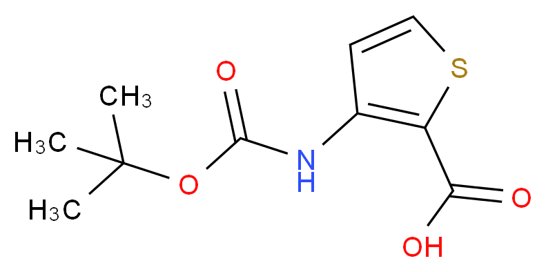 3-tert-Butoxycarbonylamino-thiophene-2-carboxylic acid_分子结构_CAS_101537-64-8)