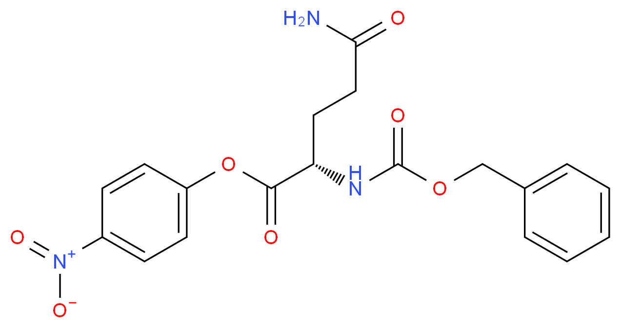 N-&alpha;-CARBOBENZOXY-L-ASPARAGINE,P NITRO PHENYL ESTER_分子结构_CAS_7763-16-8)