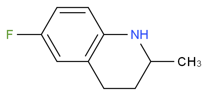 6-fluoro-2-methyl-1,2,3,4-tetrahydroquinoline_分子结构_CAS_42835-89-2