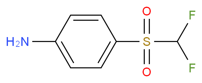 4-(Difluoromethyl)sulphonylaniline_分子结构_CAS_24906-77-2)