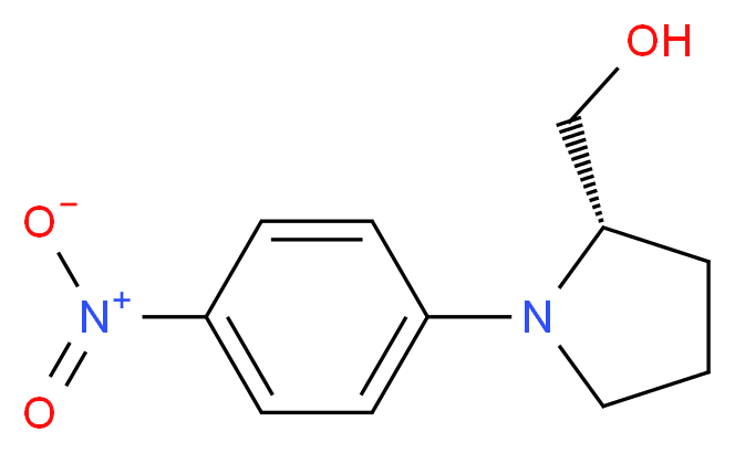 (S)-(-)-1-(4-Nitrophenyl)-2-pyrrolidinemethanol_分子结构_CAS_88422-19-9)