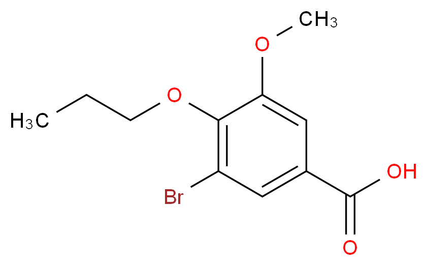 3-Bromo-5-methoxy-4-propoxybenzoic acid_分子结构_CAS_)