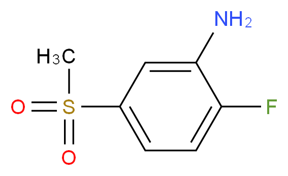 2-fluoro-5-methanesulfonylaniline_分子结构_CAS_387358-51-2