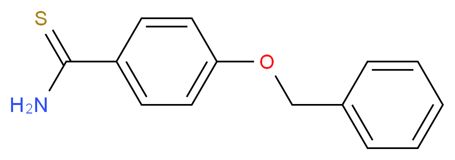 4-(benzyloxy)benzene-1-carbothioamide_分子结构_CAS_161975-22-0