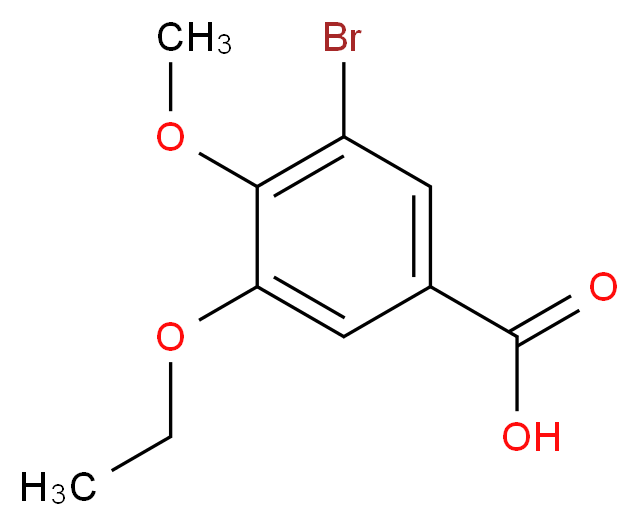 3-Bromo-5-ethoxy-4-methoxybenzoic acid_分子结构_CAS_)
