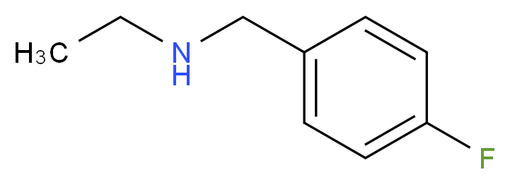 N-Ethyl-4-fluorobenzylamine_分子结构_CAS_162401-03-8)