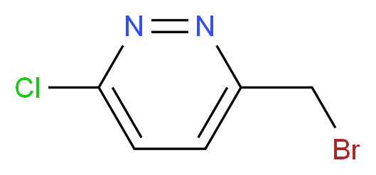 3-(Bromomethyl)-6-chloropyridazine_分子结构_CAS_859161-48-1)