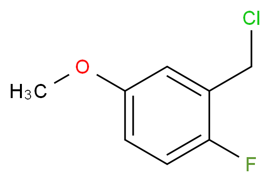 2-(chloromethyl)-1-fluoro-4-methoxybenzene_分子结构_CAS_1076197-70-0