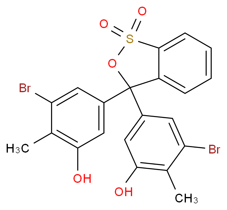 BROMOCRESOL PURPLE_分子结构_CAS_115-40-2)