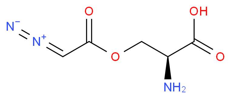 (2S)-2-amino-3-[(2-diazoacetyl)oxy]propanoic acid_分子结构_CAS_115-02-6