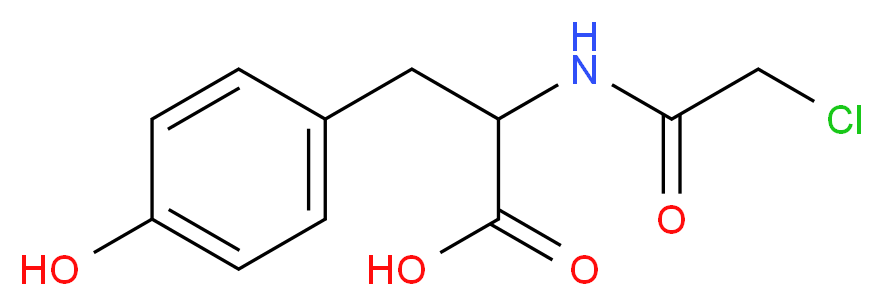 CHLOROACETYL-DL-TYROSINE_分子结构_CAS_1145-56-8)