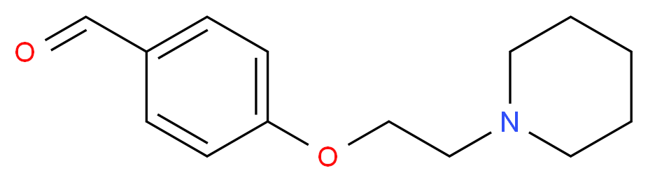 4-[2-(piperidin-1-yl)ethoxy]benzaldehyde_分子结构_CAS_26815-04-3