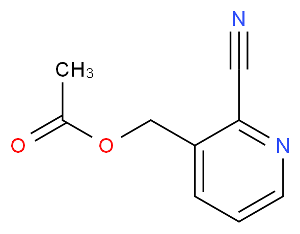 3-Acetoxymethyl-2-cyanopyridine_分子结构_CAS_131747-36-9)