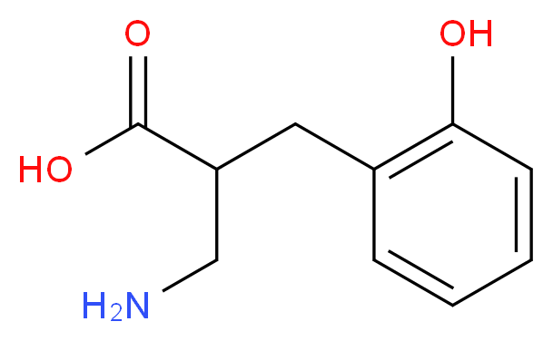 2-AMINOMETHYL-3-(2-HYDROXY-PHENYL)-PROPIONIC ACID_分子结构_CAS_910443-88-8)